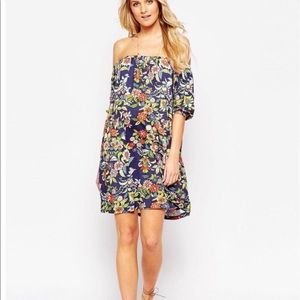 ASOS Maternity Off the Shoulder Floral Dress